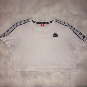 Kappa white crop top